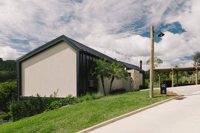 Elegante bangalô de campo 1- Taquaras Huts